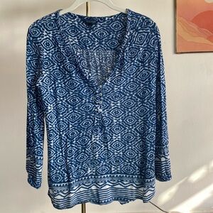 Lucky. Made in India Cotton batik print top
